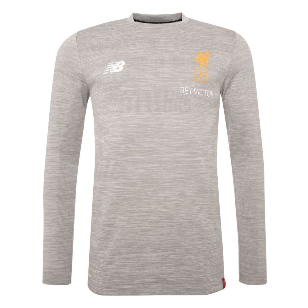 Liverpool FC 2017/18 Season Men Grey Marl Long-Sleeve Training Jersey